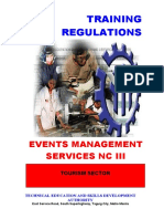 TR Events MGT Services NC III