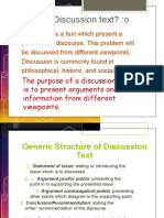What Is Discussion Text?:o