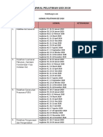 Jadwal Pelatihan Gizi 2020 PDF
