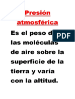 Presión atmosférica