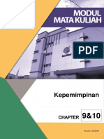 Modul Kepemimpinan Chapter 9&10