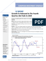 Growth To Rebound in The Fourth Quarter, But Fade in 2020: Weekly Report