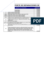 Reporte de Reparaciones de Equipos y Maquinas