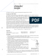 13.1 Archimedes Principle Activity