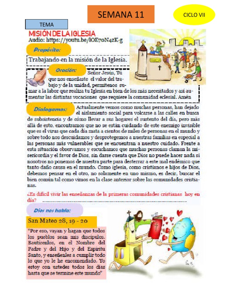La Misión de la Iglesia Católica | PDF | Iglesia Católica | Cristo (título)