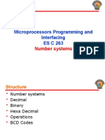 Microprocessors Programming and Interfacing ESC263: Number Systems