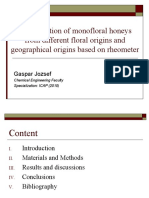 Classification of Monofloral Honeys From Different Floral Origins and Geographical Origins Based On Rheometer