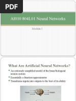 AI010 804L01 Neural Networks