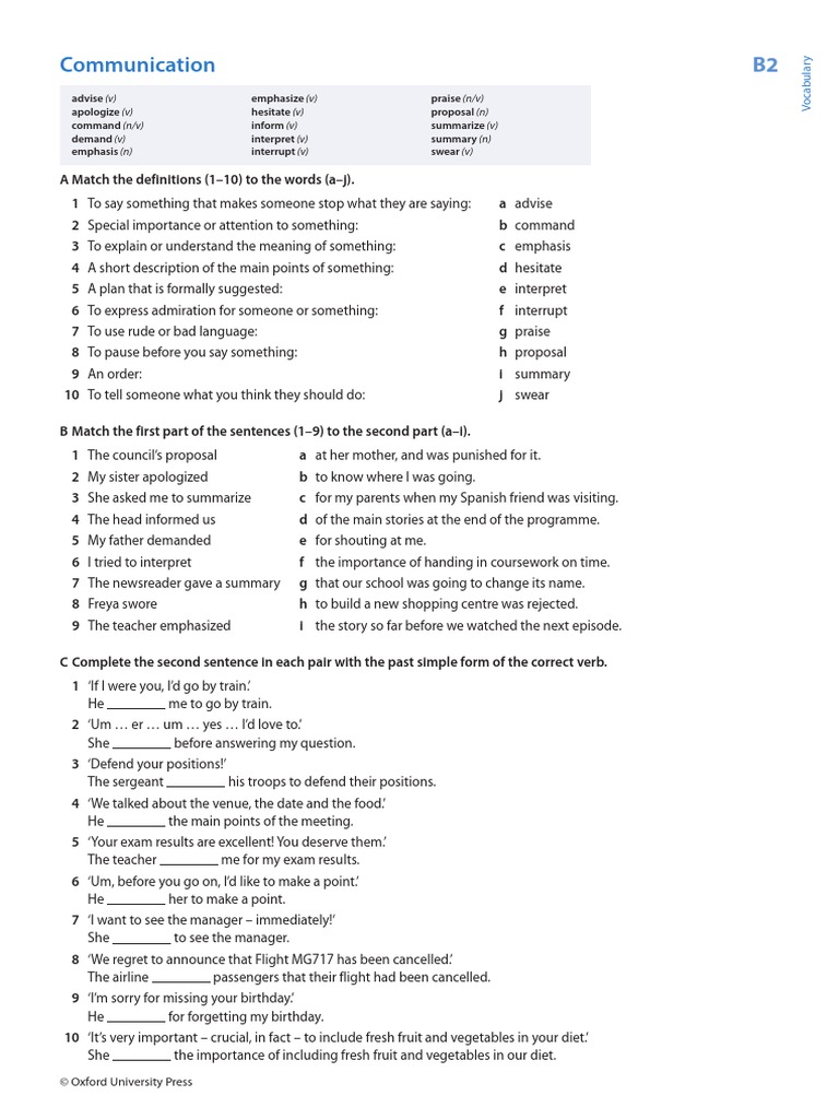 Communication B2 | PDF