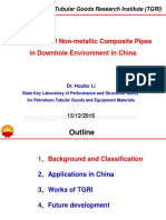 Application of Non-Metallic Composite Pipes in Downhole Environment in China