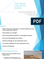 Thermoplastic Liner System Adaptations For Sour Service Hydrocarbon Flowlines