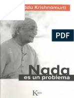 NADA ES UN PROBLEMA - Jiddu Krishnamurti - Text