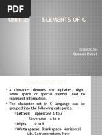 Unit 2: Elements of C: Ramesh Rimal