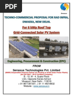 Offer For 6 KWP Solar Power Plant