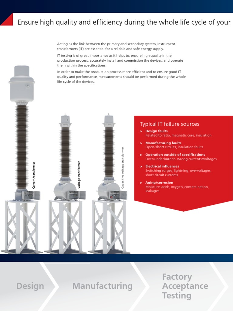 Instrument Transformer Testing Essentials | PDF | Transformer ...