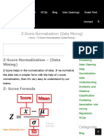 Z-Score Normalization - (Data Mining)