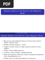 Bayesian Inference in The Normal Linear Regression Model