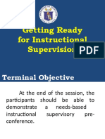 Getting Ready for Instructional Supervision