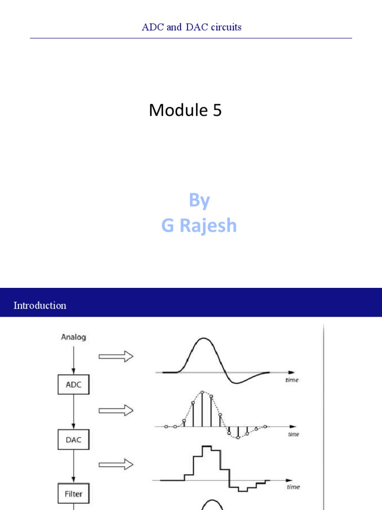 Dac & Adc PDF Analog To Digital Converter Digital To Analog Converter