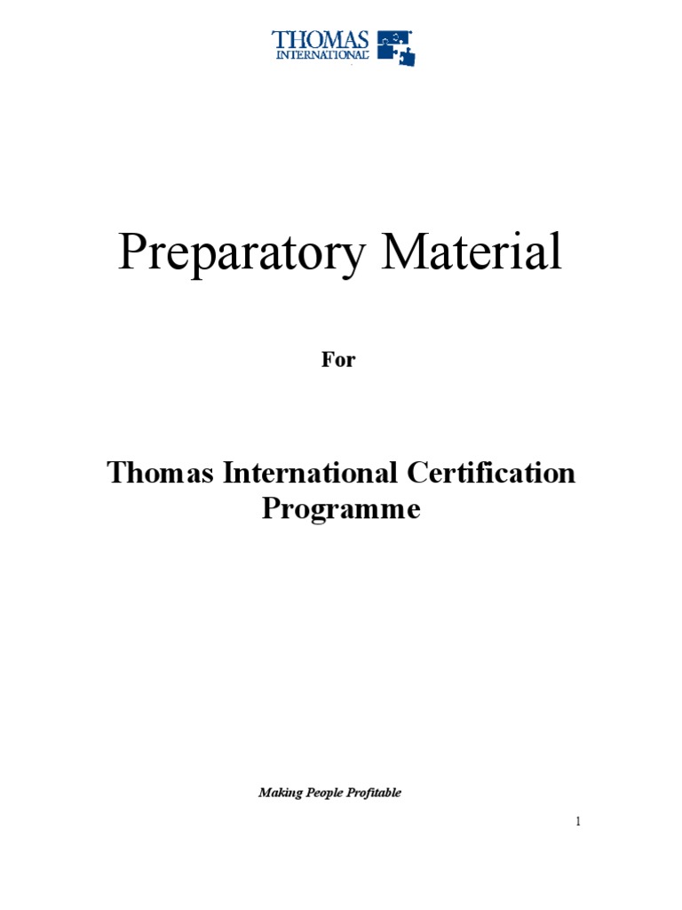 Thomas PPA Preparatory Material | PDF | Validity (Statistics) | Psychology