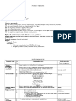 Proiect de Lectie Romana Clasa I