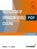 Calculation of Expansion Vessels Cooling