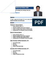 Resume of Mohammad Raihan Uddin