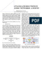 Security Attacks and Solutions in Vehicular Ad Hoc Networks: A Survey