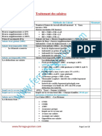 Traitement Des Salaires Cours Résumé Et Les Exercices Corrigés PDF