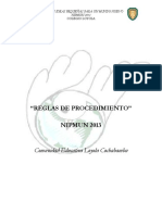 Protocolo OFICIAL  NIPMUN 2013