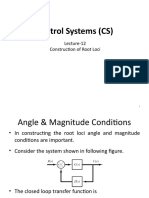 Angle and magnitude conditions for root locus construction