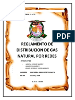 Reglamento de Distribución de Gas Natural Por Redes