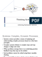 Thinking Systemically: Achieving Sustainable Systems