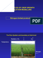 Principles of Crop Growth Simulation Modelling