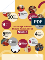 Music Mark 10 Things Poster A4 - Portrait