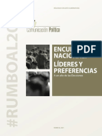 Encuesta de la empresa Comunicación Política