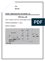 Virtual Lab: Name: Niddha Basu Register No:18Bec1138 SLOT: L13+L14 Course: Semiconductor and Devices Lab