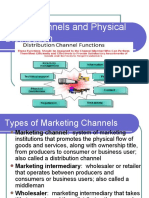 Place Channels and Physical Distribution