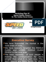 Prepared by Emptiness: Marketing Plan of Speed Mobile Phone's in The Indian Rural Areas