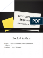 Environmental Engineering: Air Pollution & Contro L