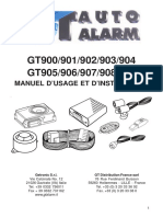 GT900/901/902/903/904 GT905/906/907/908/909: Manuel D'Usage Et D'Installation
