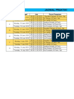 Jadwal Praktikum Fts Semi Solid (S1/Sem.4) : Minggu Ke Hari Dan Tanggal Jam Dosen Pengampu