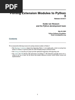 Porting Extension Modules To Python 3: Guido Van Rossum and The Python Development Team