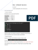 Python, Arithmatic Operators