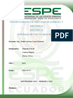 Estudio del comportamiento de resortes verticales frente a distintas fuerzas