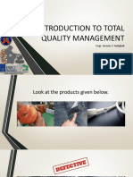 Lecture 1 Introduction To Total Quality Management PDF