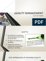 Lecture 2 Quality Management PDF