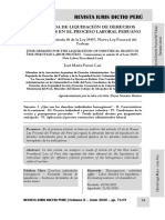 La Demanda de Liquidación de Derechos Individuales en El Proceso Laboral Peruano - Autor José María Pacori Cari