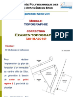 Examen Topographie Corrigé 2019