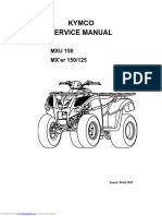 Kymco Service Manual: MXU 150 MX'er 150/125